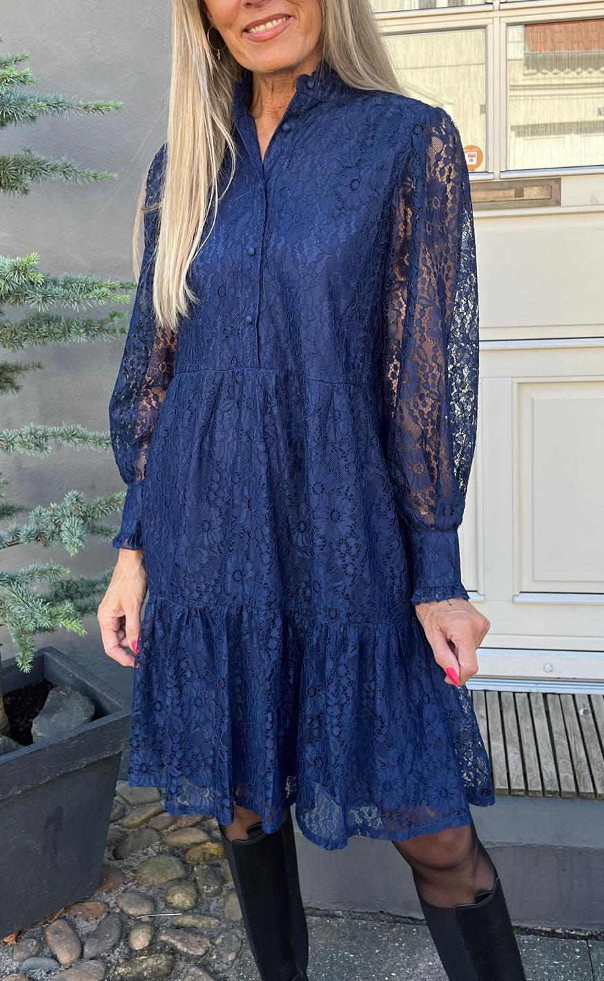Say INA Copenhagen Kjole - Dalia - Navy Blue