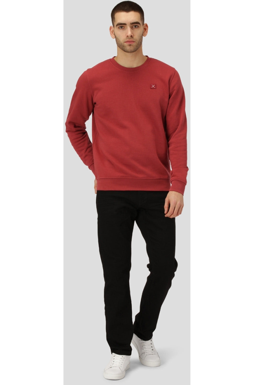 Clean Cut Basic Organic Crew Online salg