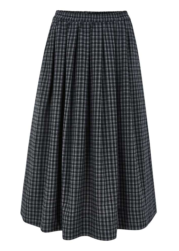 Esmé Studios Valdis Midi Skirt ES424-330 Black Check
