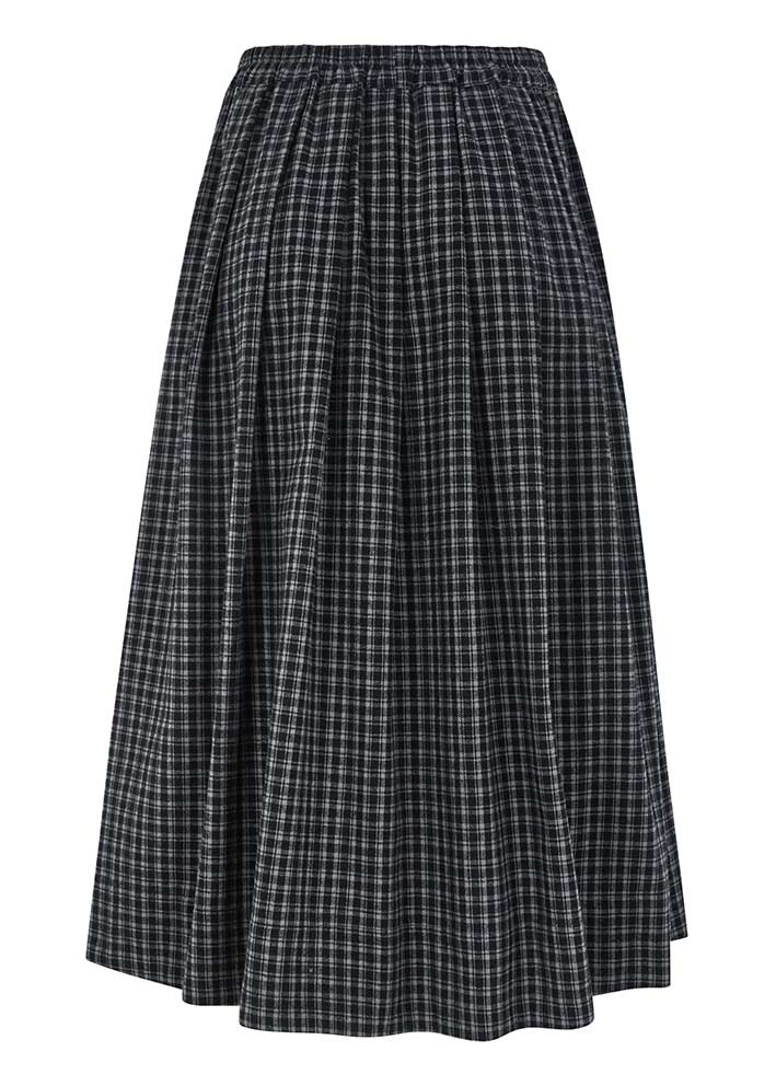 Esmé Studios Valdis Midi Skirt ES424-330 Black Check