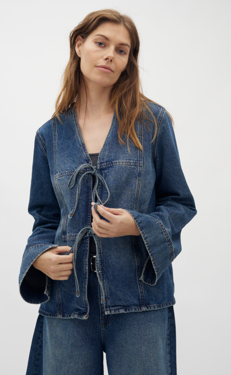 Global Funk Bluse - Panell-G - Mud Stone Wash Online salg