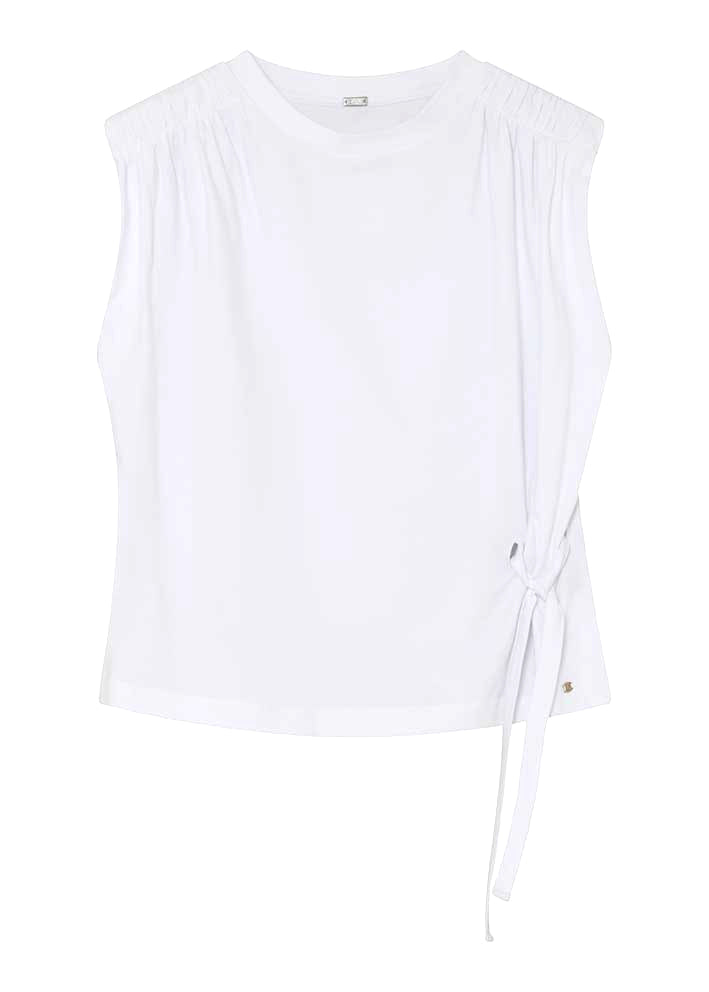 Gustav Josia tie jersey top 57705 Bright White