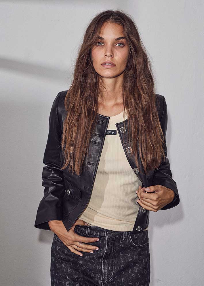 Haute L'Amitie Rib Badge Tank - Almond