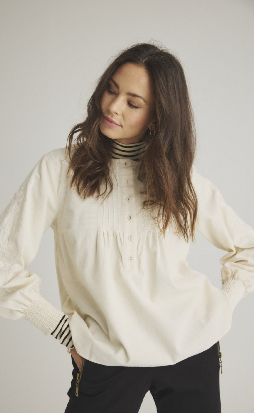 Luxzuz Bluse - Aliena - Coconut Milk