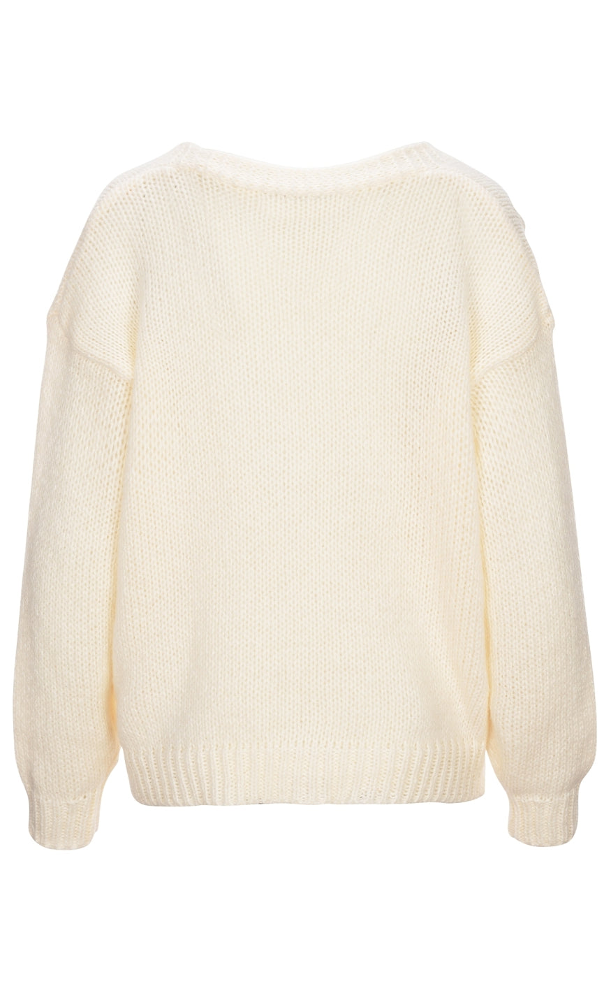 Luxzuz Cardigan - Bendie - Cream