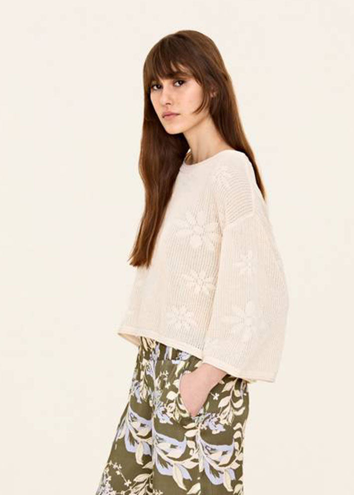 Odd Molly Curtain Sweater - Light Porcelain Online nu