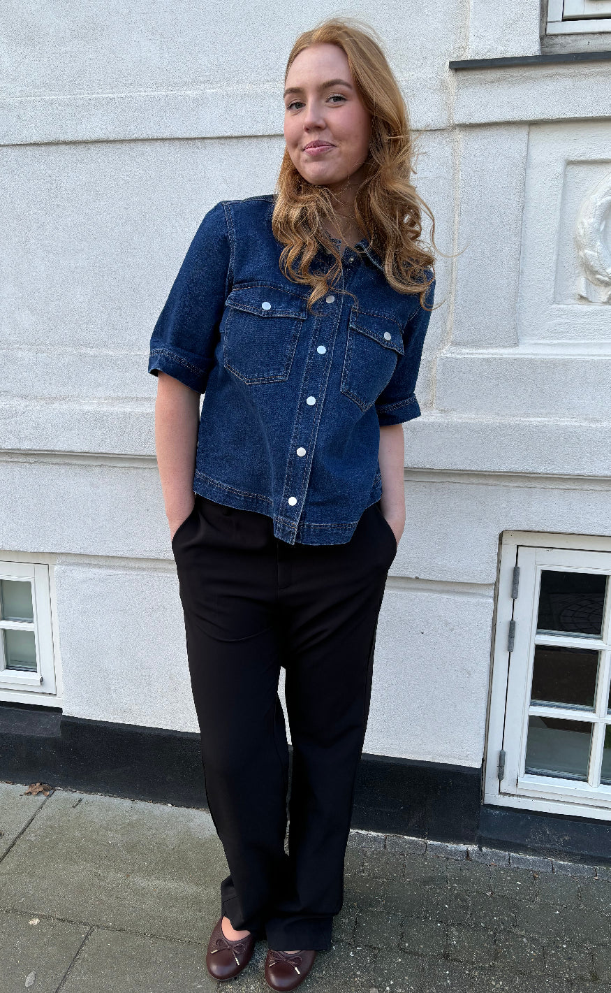 ONLY Skjorte - Belle - Dark Blue Denim Online
