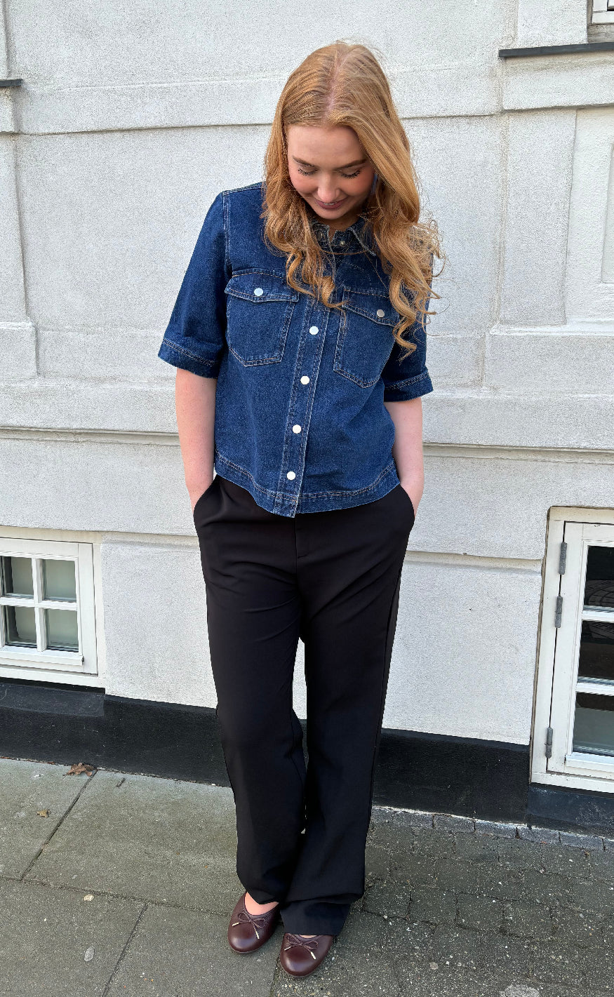 ONLY Skjorte - Belle - Dark Blue Denim Online