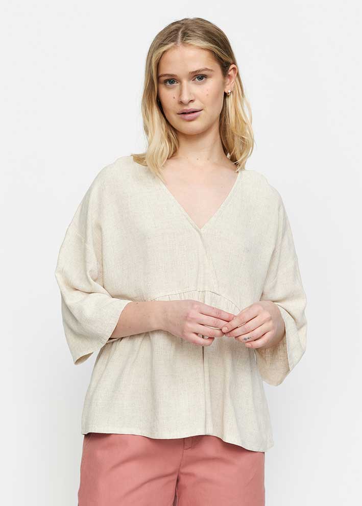 Soft Rebels Cordelia Bluse SR324-714 Ecru Online Hot Salg