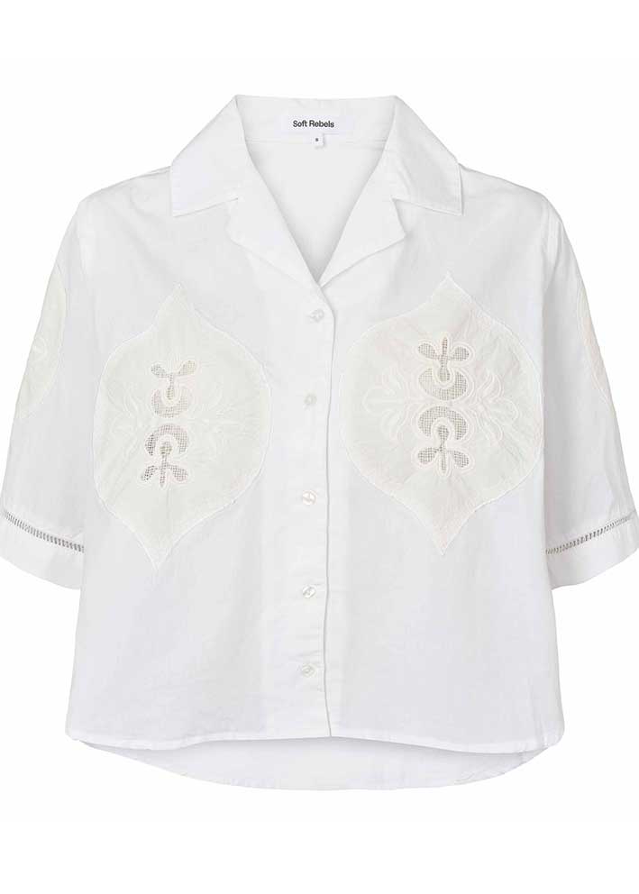 Soft Rebels Hayes Shirt SR325-725 Snow White