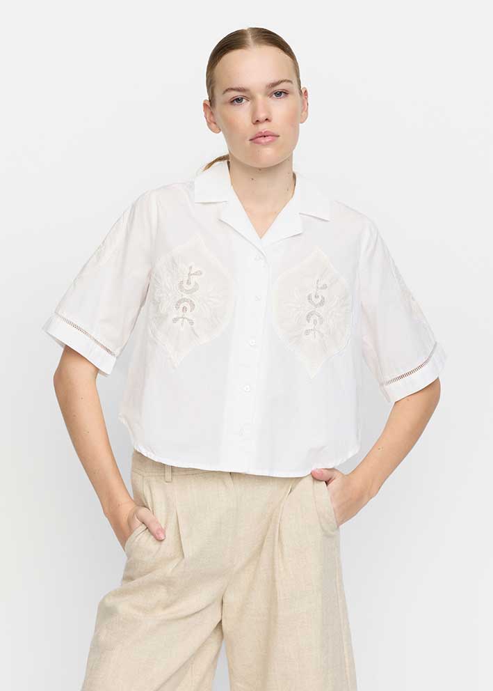 Soft Rebels Hayes Shirt SR325-725 Snow White
