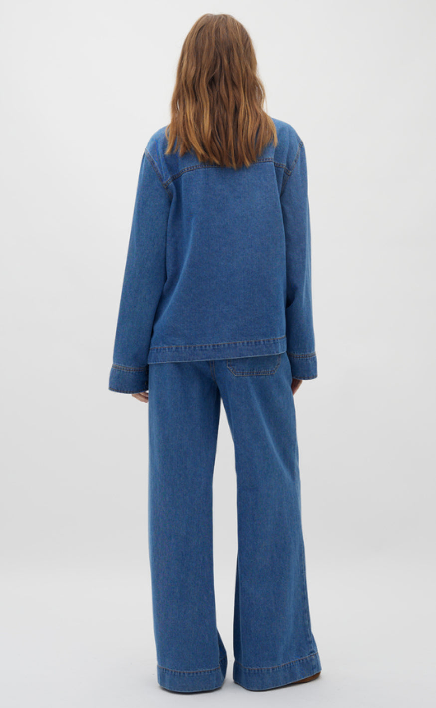 Global Funk Bukser - Casanea-G - Mid Vintage Blue på udsalg
