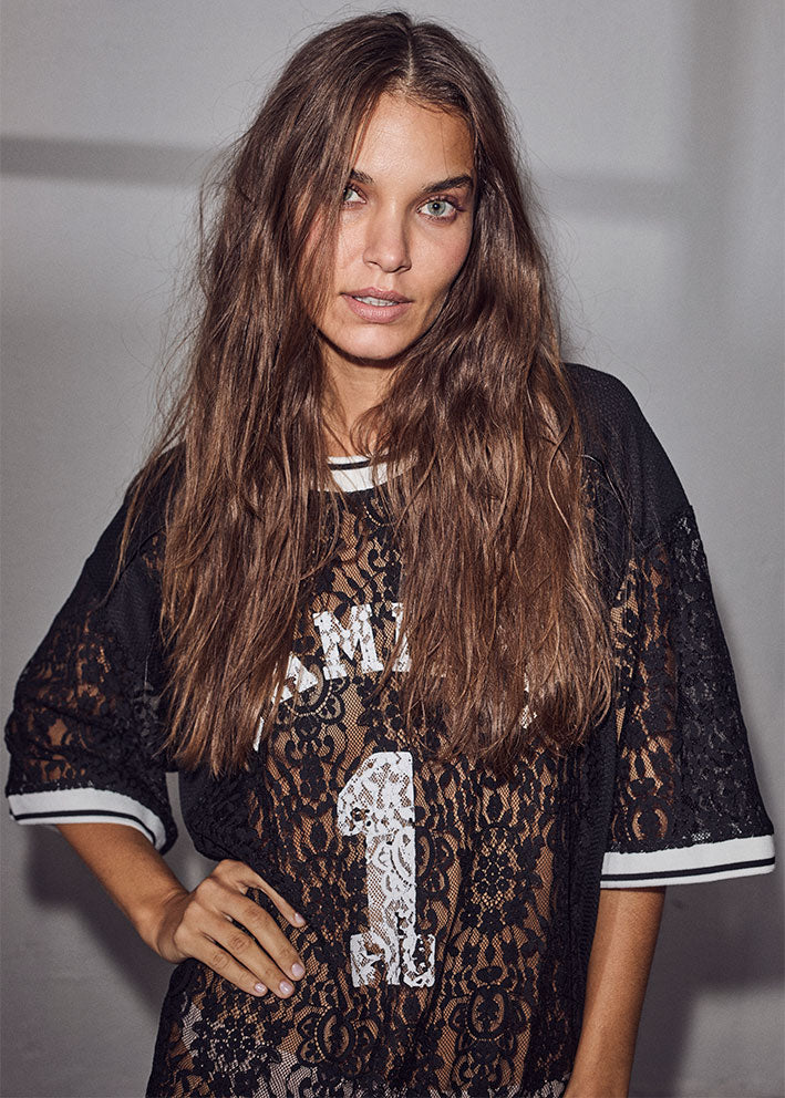Haute L'amitié Lace Football Dress - Black