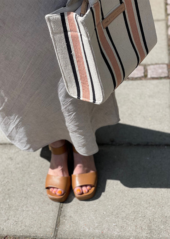 Luna Moon Deauville Small Tote - Sandstone