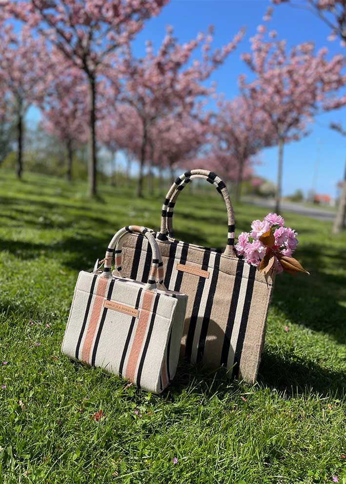 Luna Moon Deauville Small Tote - Sandstone