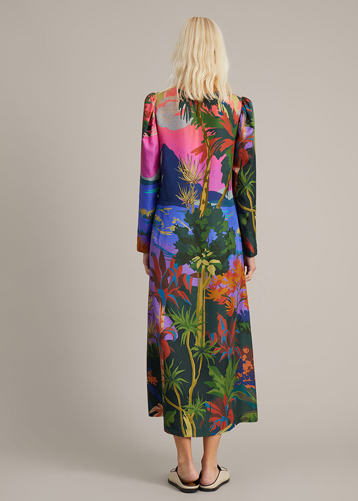 Munthe Gakeville Kjole - Silke - Purple