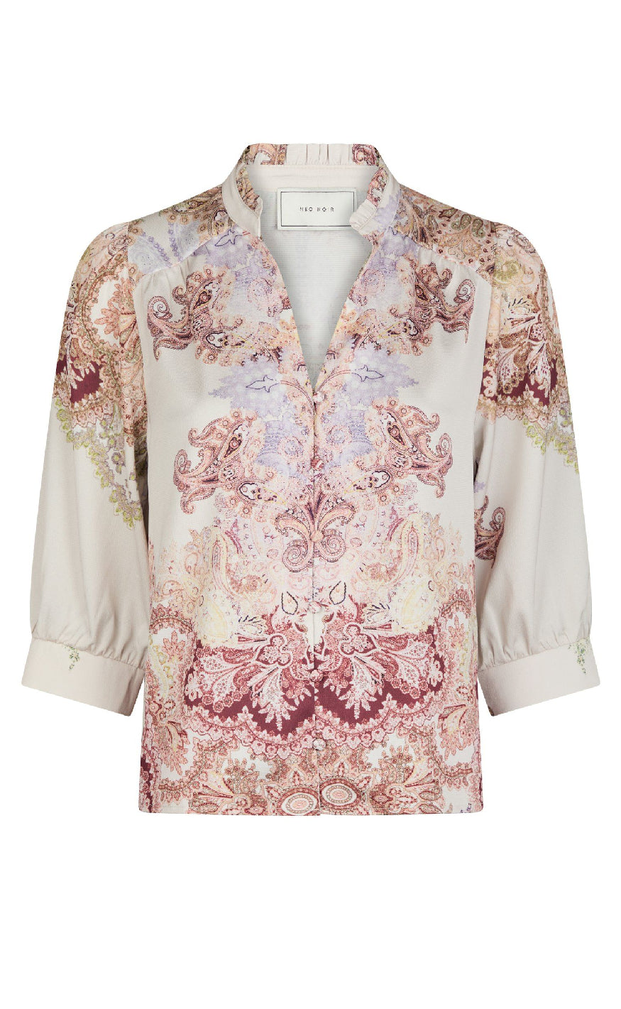 Neo Noir Bluse - Roselle Artist - Ivory