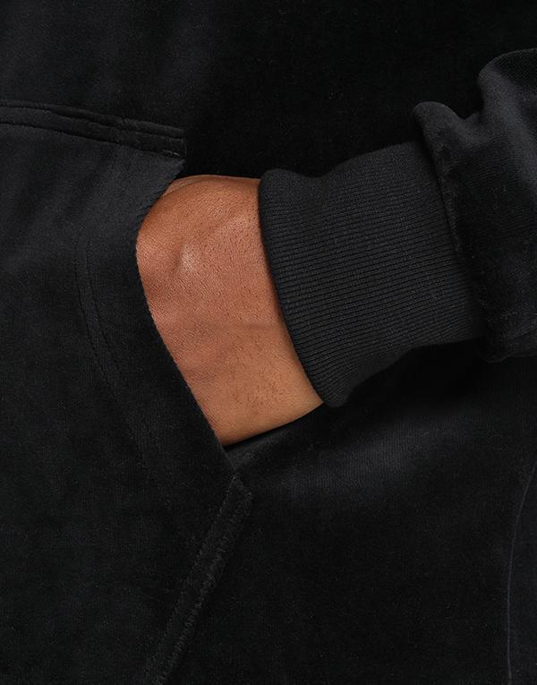 Russell Athletic R Applique Velour Hoody