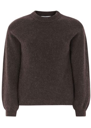 Soft Rebels Allison knit SRAW22-201 Chocolate plum melange Udsalg