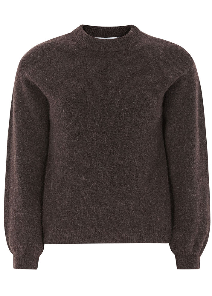 Soft Rebels Allison knit SRAW22-201 Chocolate plum melange Udsalg