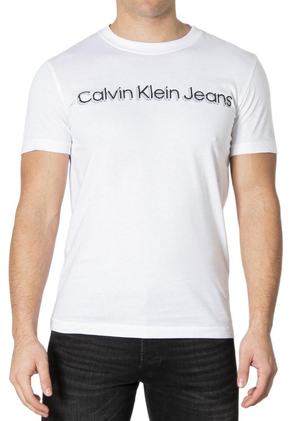 Calvin Klein Jeans Monokrom Institutional T-Shirt