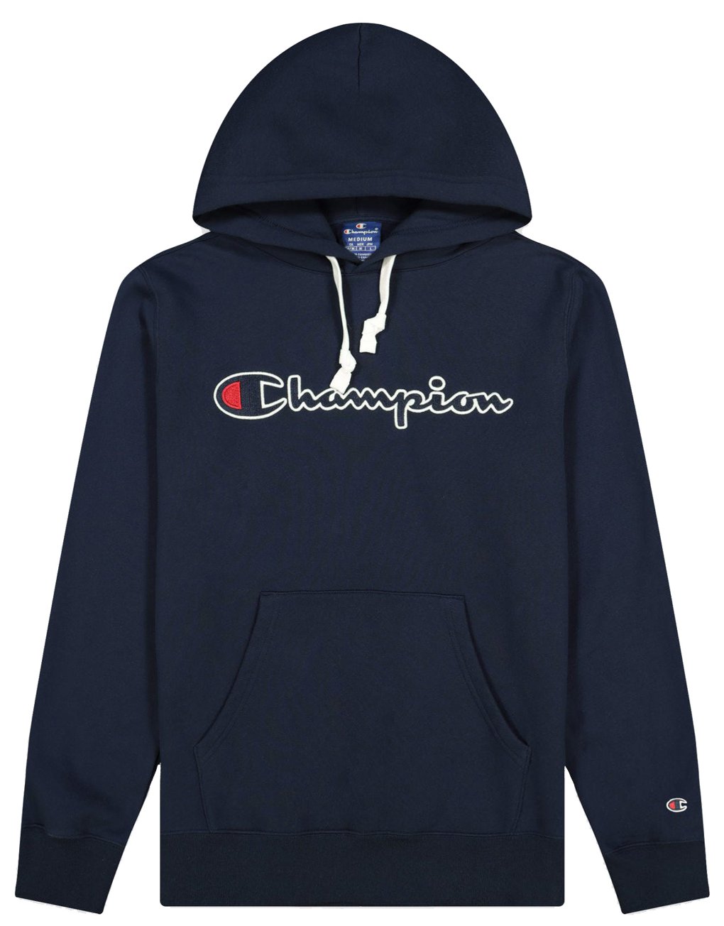 Champion Satin Stitch Script Logo Fleece Hoodie