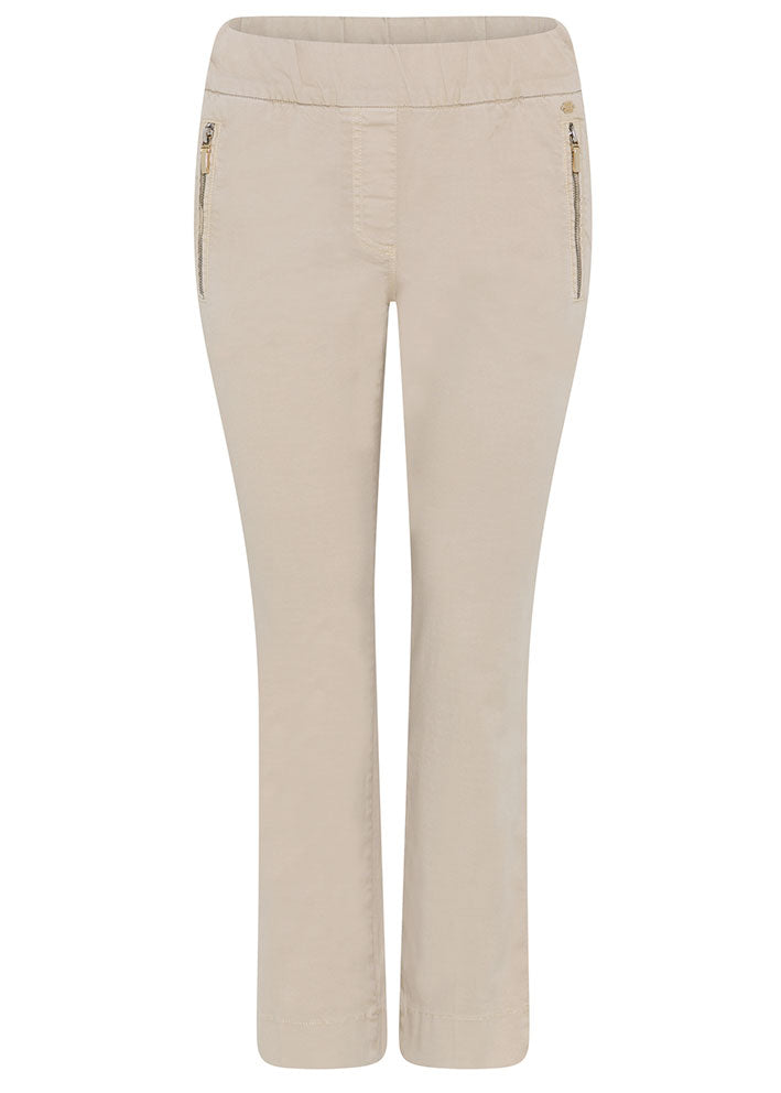 Gustav Dodo 7/8 flare legs 53010 Bukser - Simply Beige Online