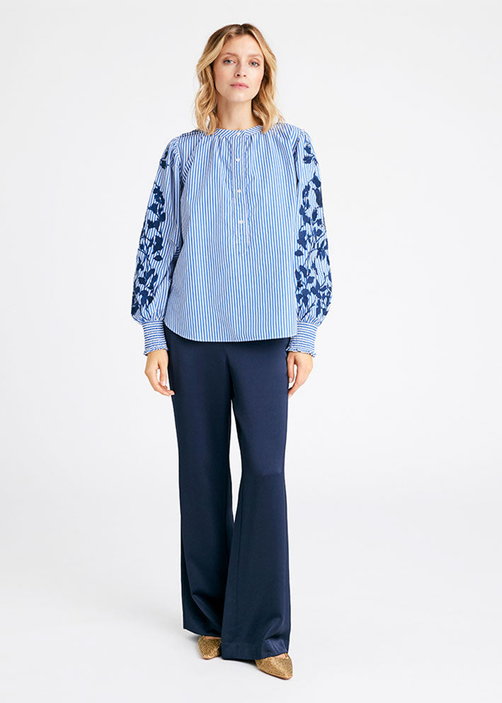 Gustav Miya wide leg 56015 Bukser - Blue Nights Online