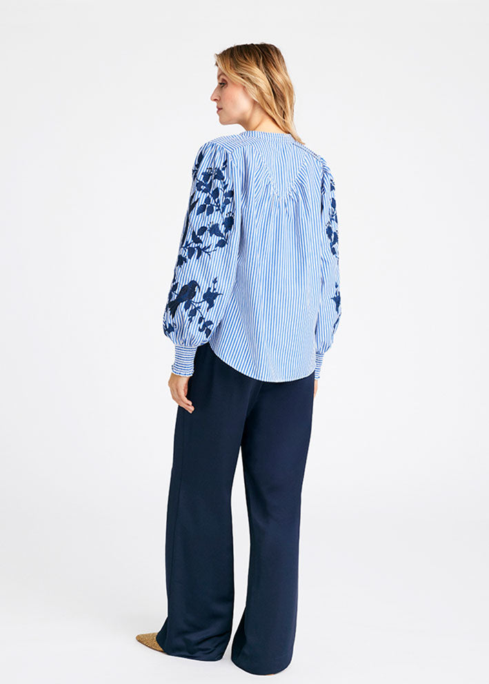 Gustav Miya wide leg 56015 Bukser - Blue Nights Online