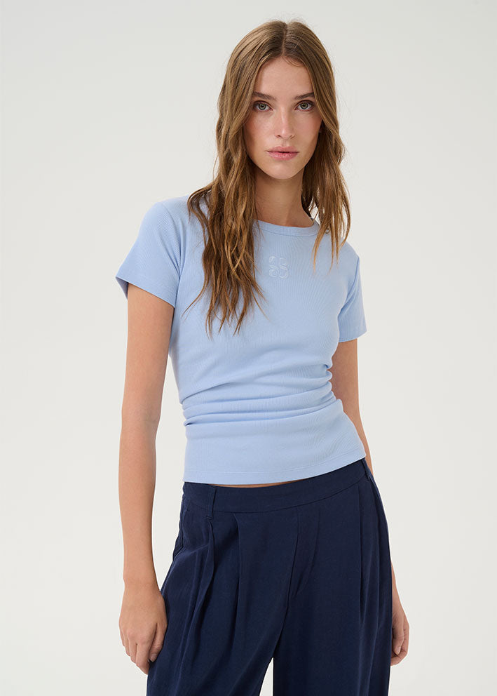 My Essential Wardrobe Mandy Logo T-shirt - Kentucky Blue