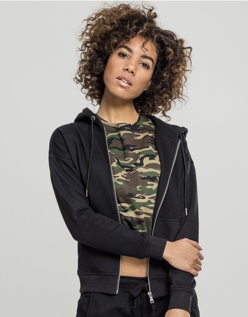 Urban Classics Ladies Classic Zip Hoody Mode