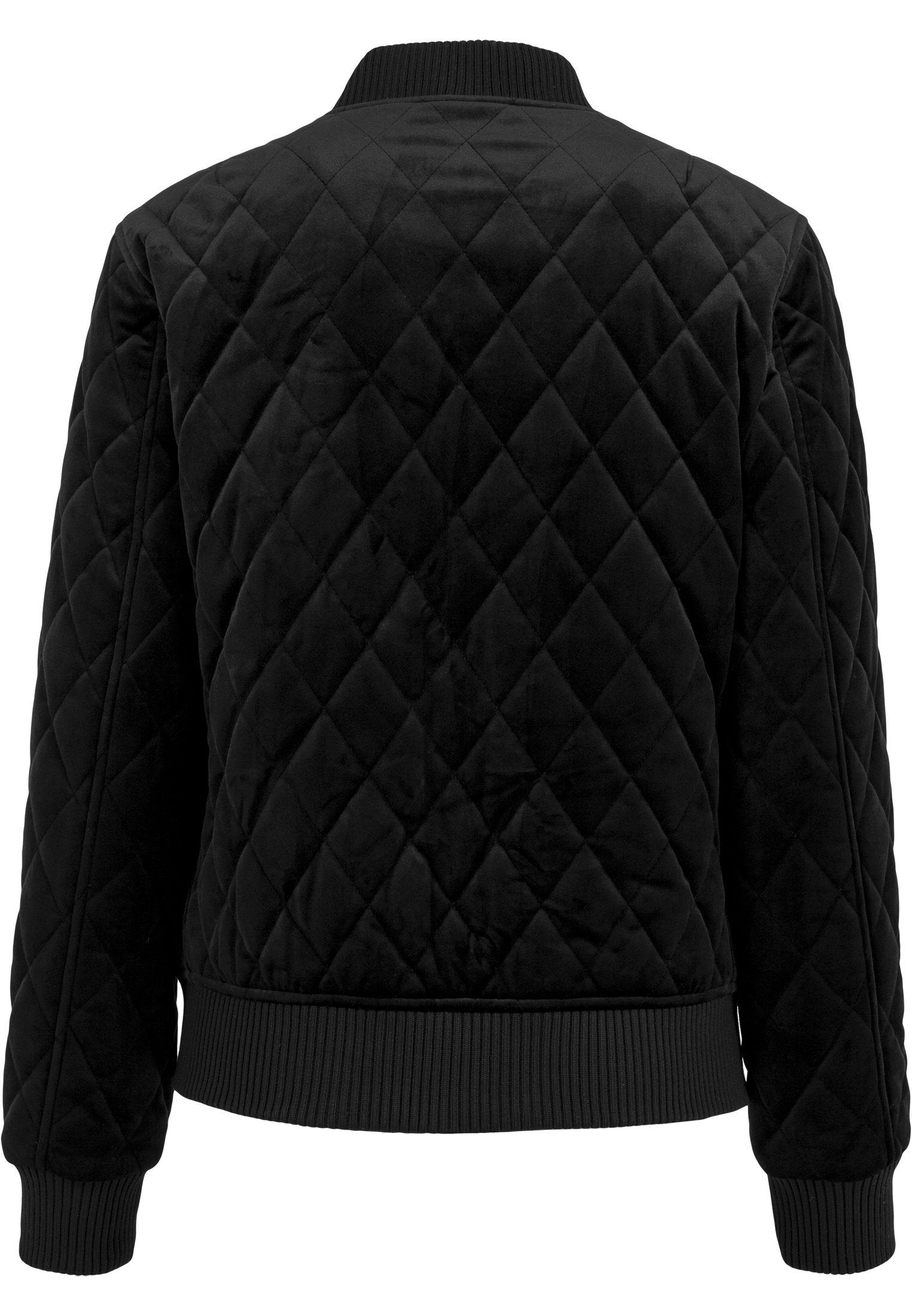 Urban Classics Ladies Diamond Quilt Velvet Jacket Udsalg