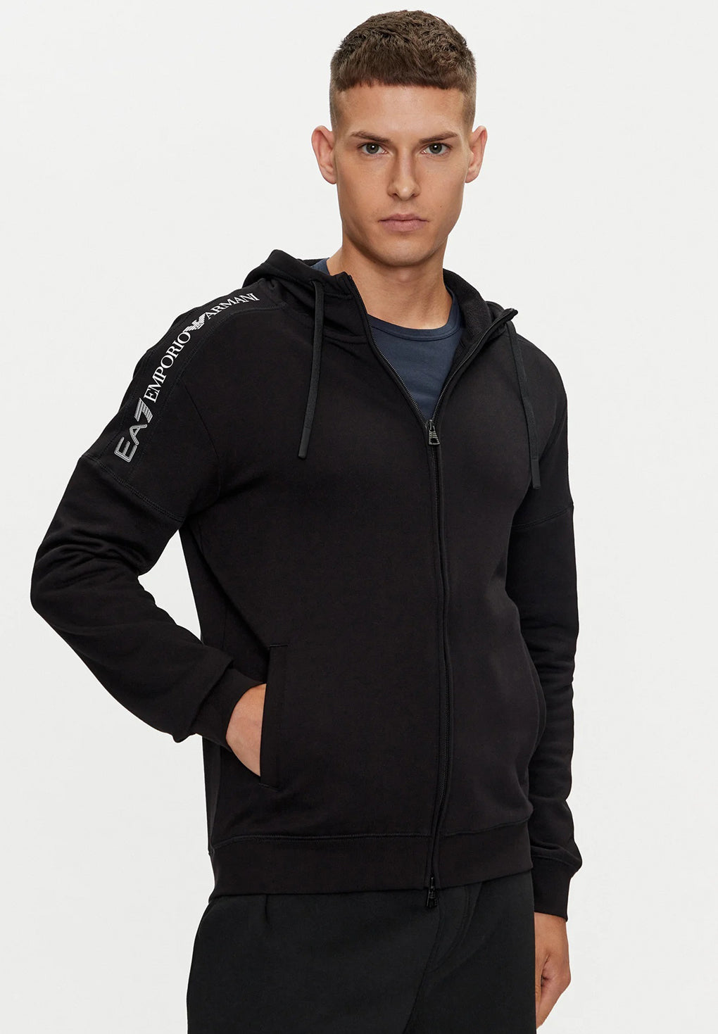 EA7 Tape Zip Hoodie 6DPM12-PJOGZ-1200
