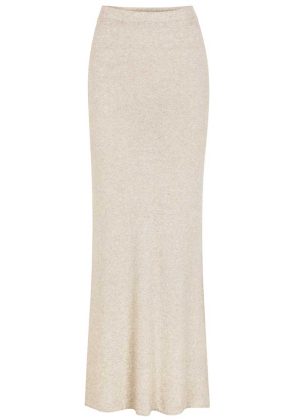 Esmé Studios Rim Knit Skirt - Nederdel - Sand