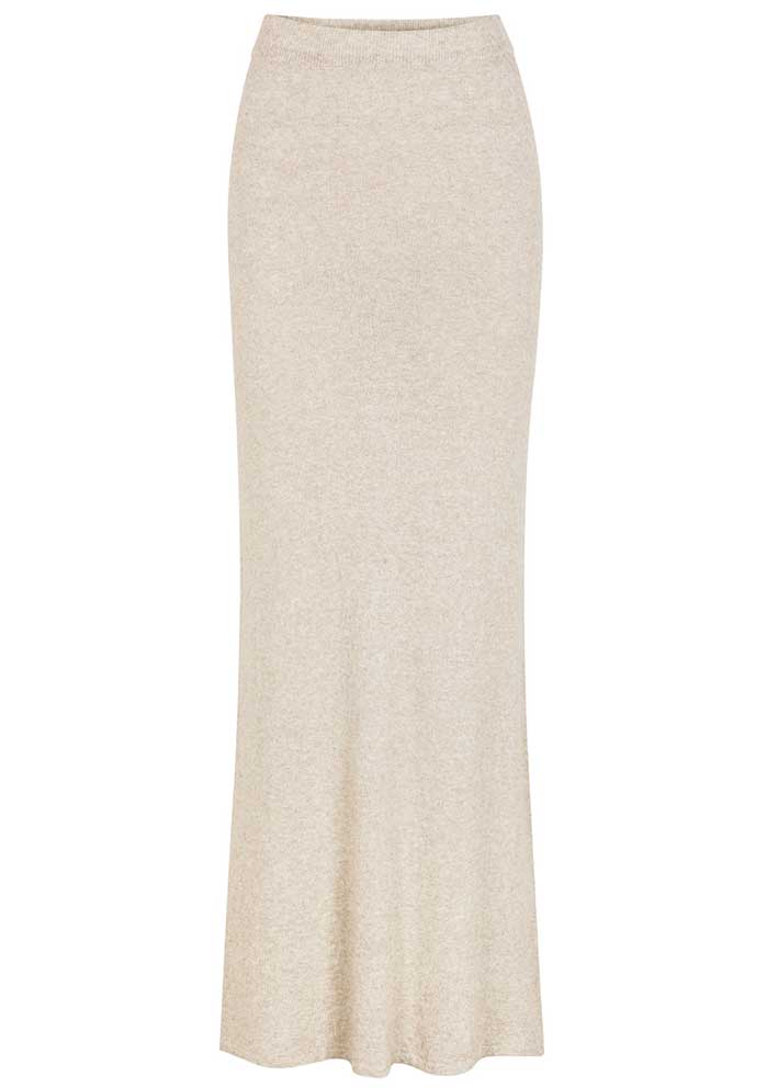 Esmé Studios Rim Knit Skirt - Nederdel - Sand