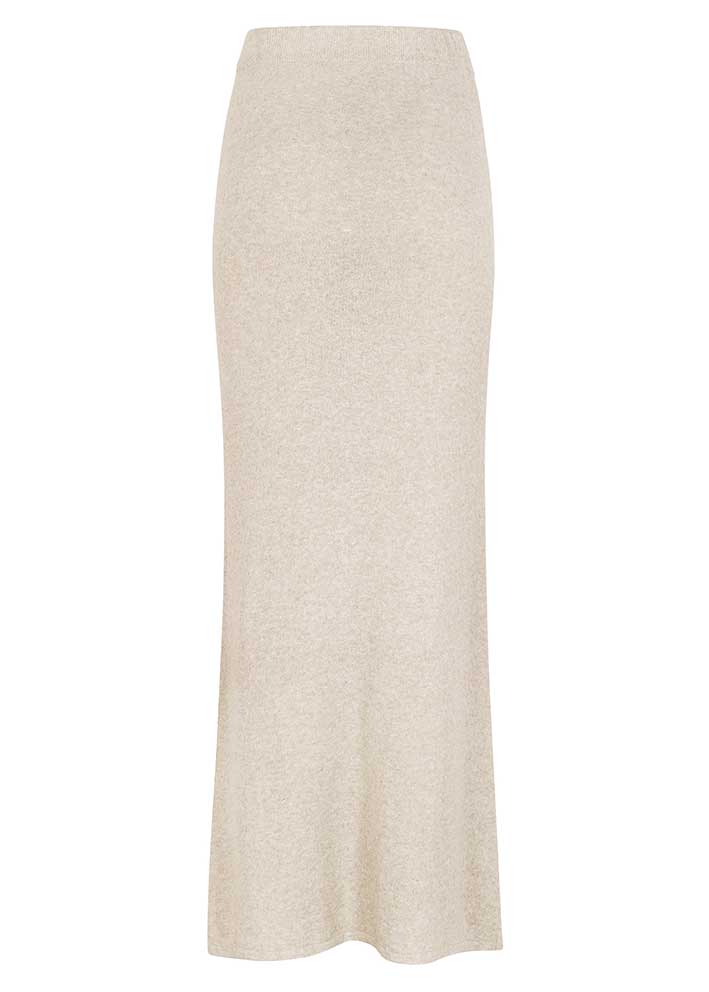Esmé Studios Rim Knit Skirt - Nederdel - Sand