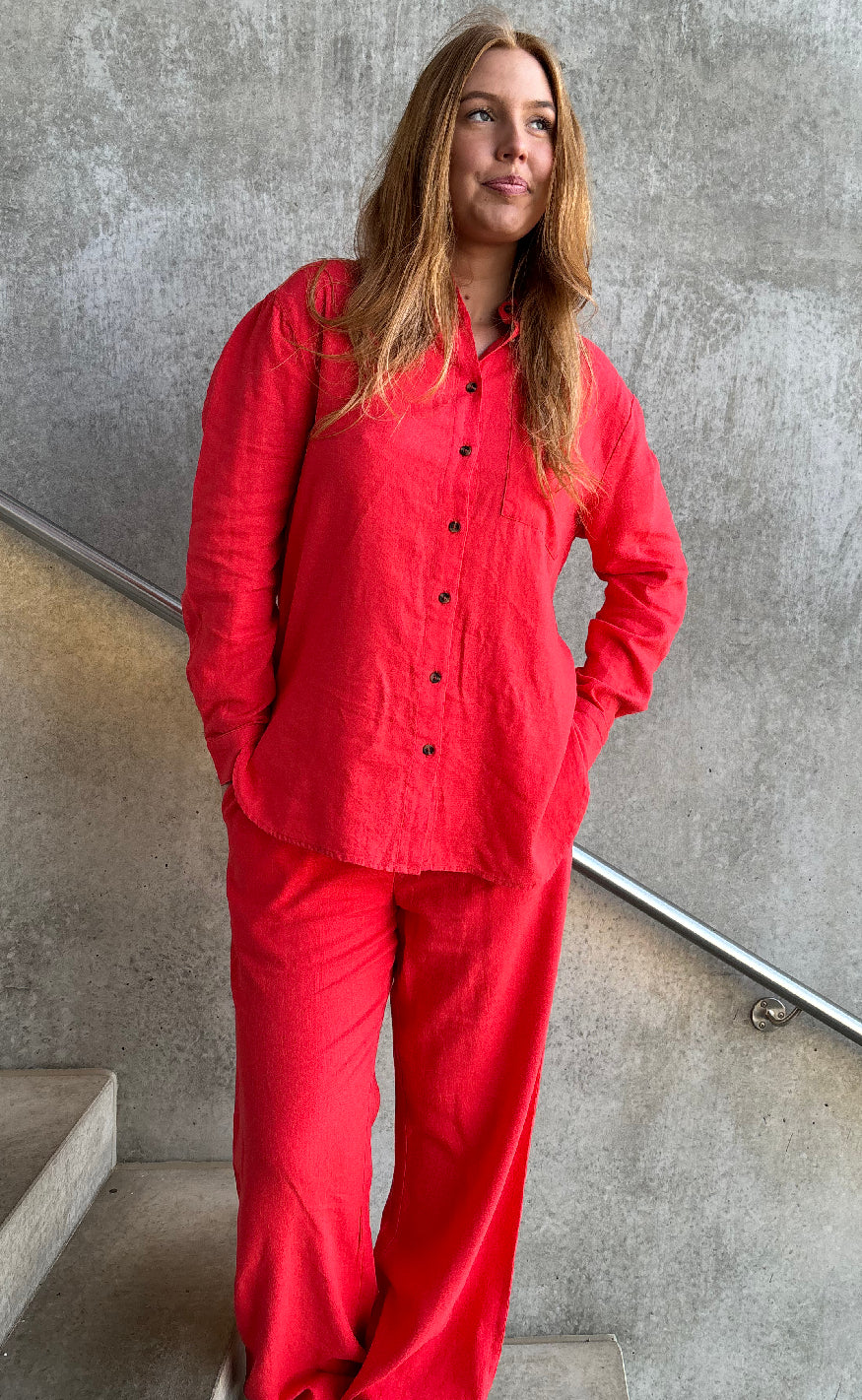Freequent Skjorte - Lava Simple - Bittersweet