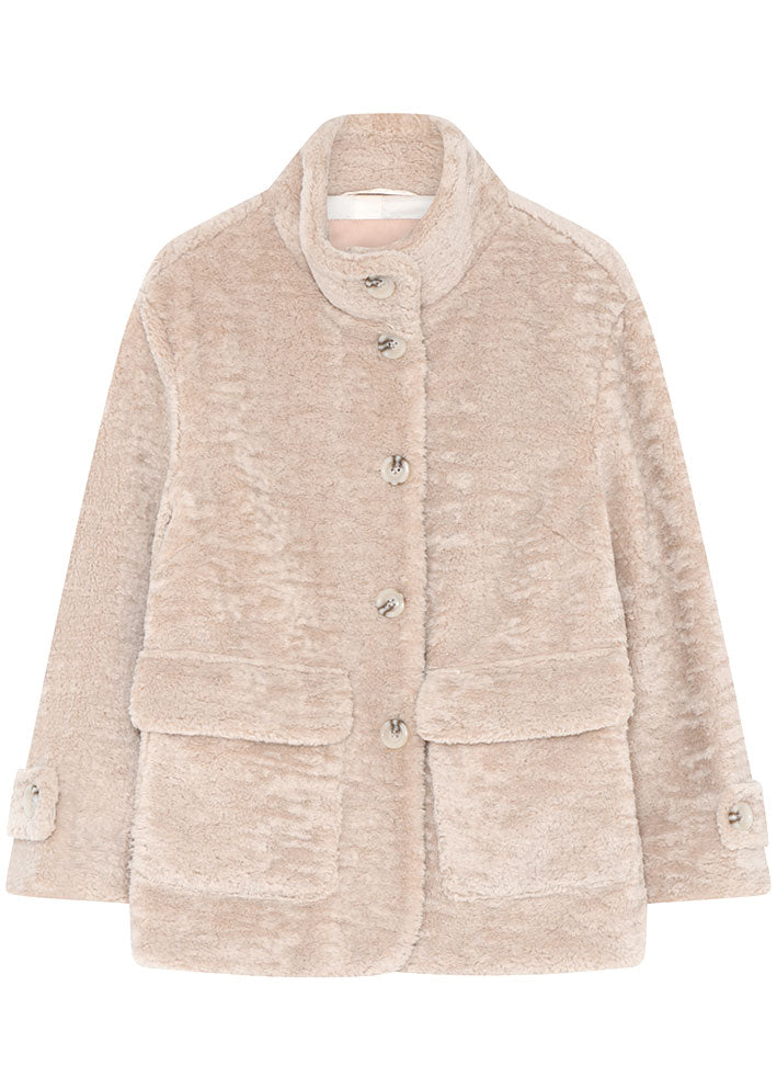 Gustav Maddy fake fur coat 54315-2031 Jakke - Beach Sand