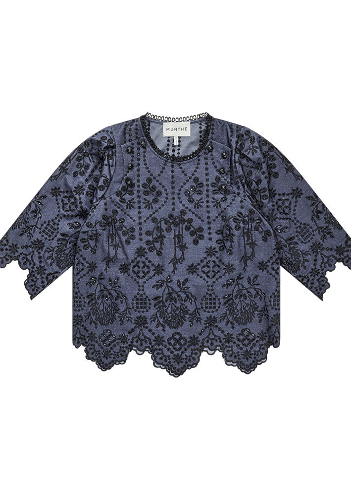 Munthe Sacca Bluse - Indigo Online salg