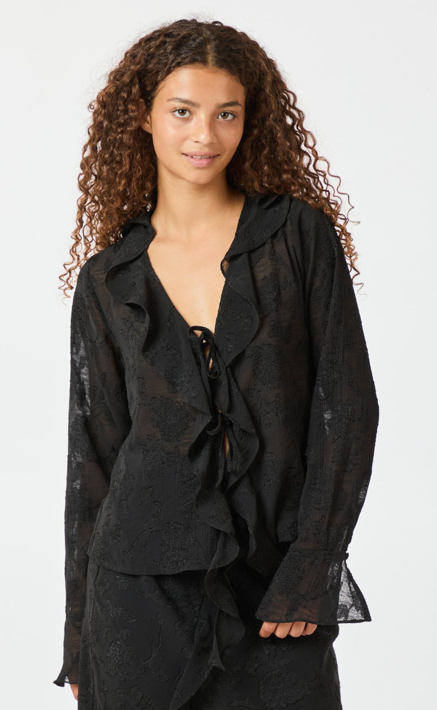 Neo Noir Bluse - Anika - Black