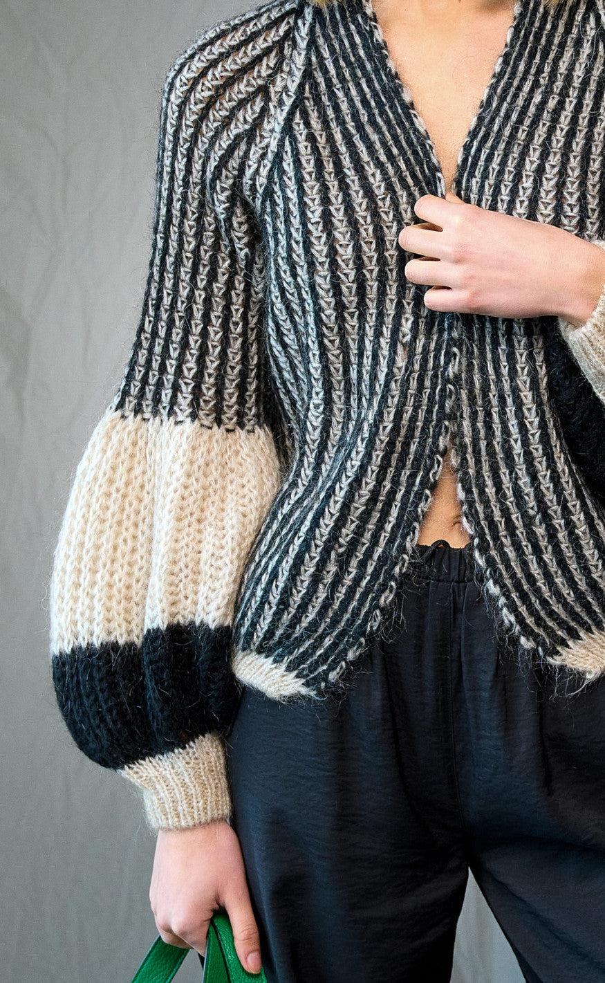 Noella Cardigan - Liana - Cream/Black Online nu