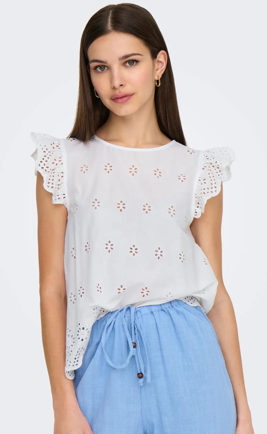 ONLY Top - Lou Life - Bright White