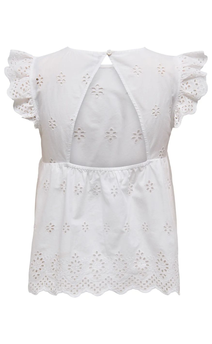 ONLY Top - Lou Life - Bright White