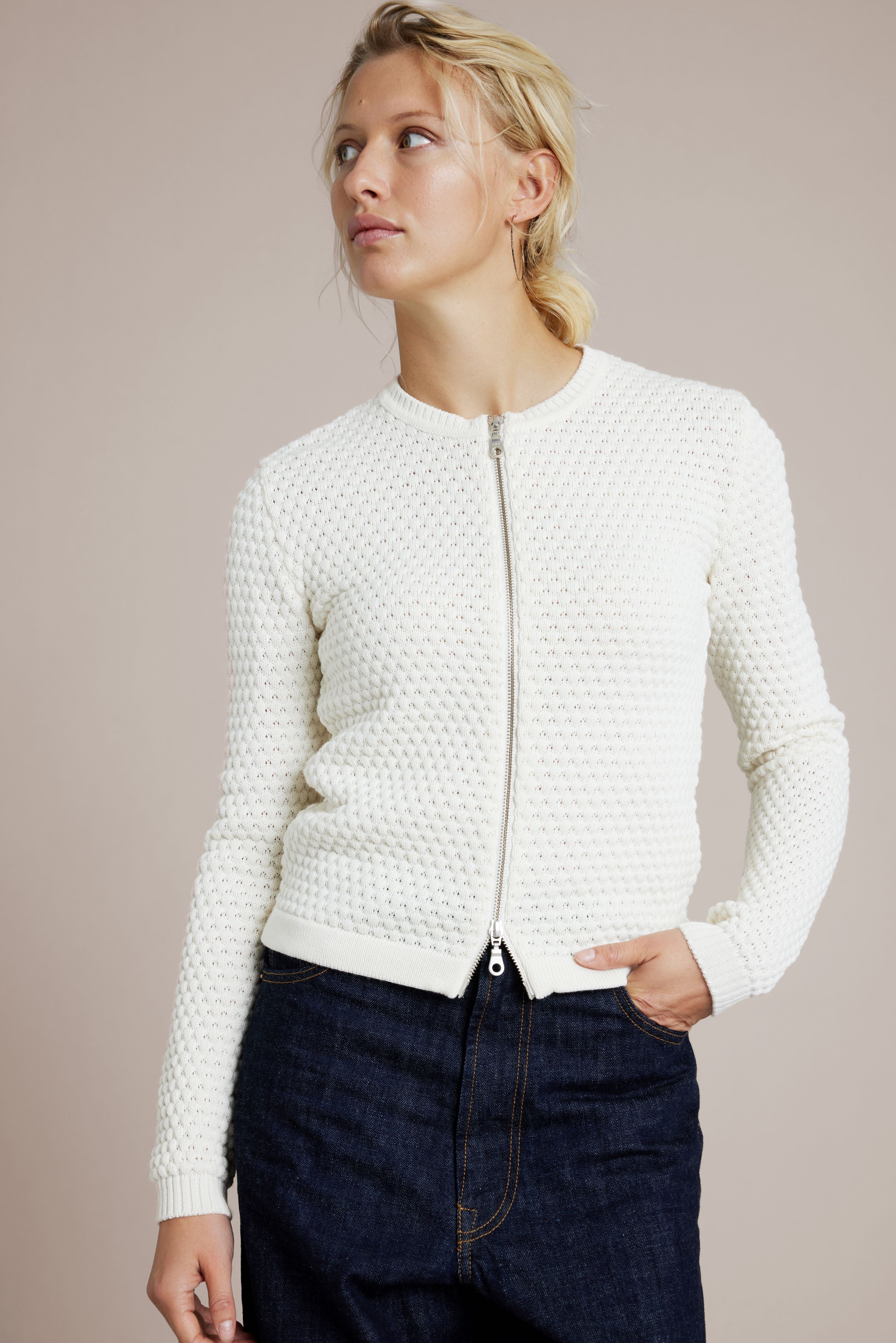 Sibin Linnebjerg Ane Cardigan - Offwhite