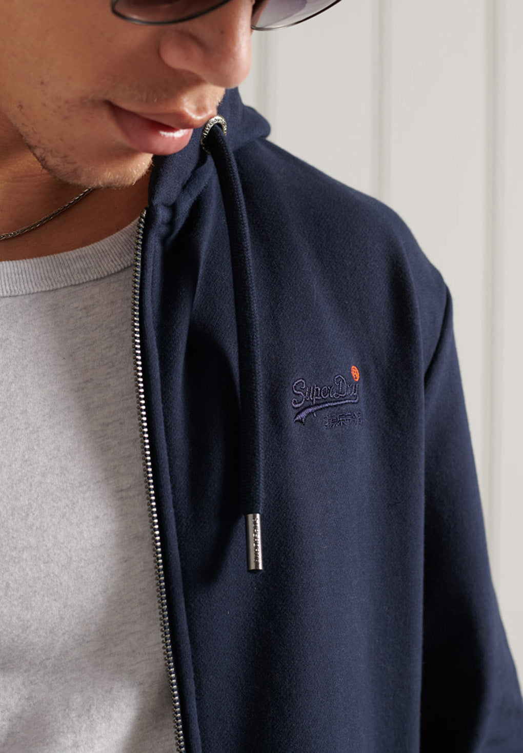 Superdry Orange Label Classic Loopback Zip Hoodie