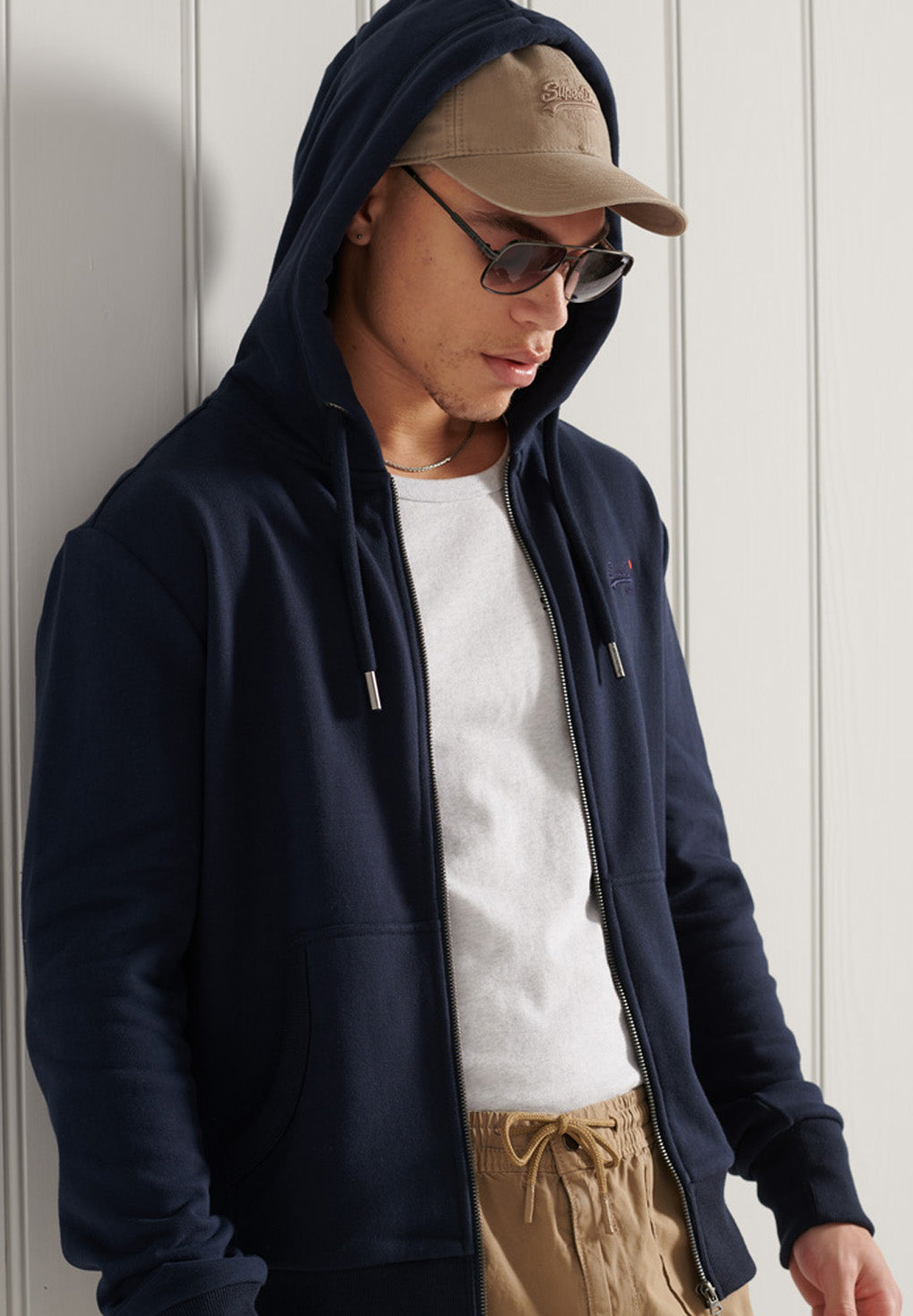 Superdry Orange Label Classic Loopback Zip Hoodie