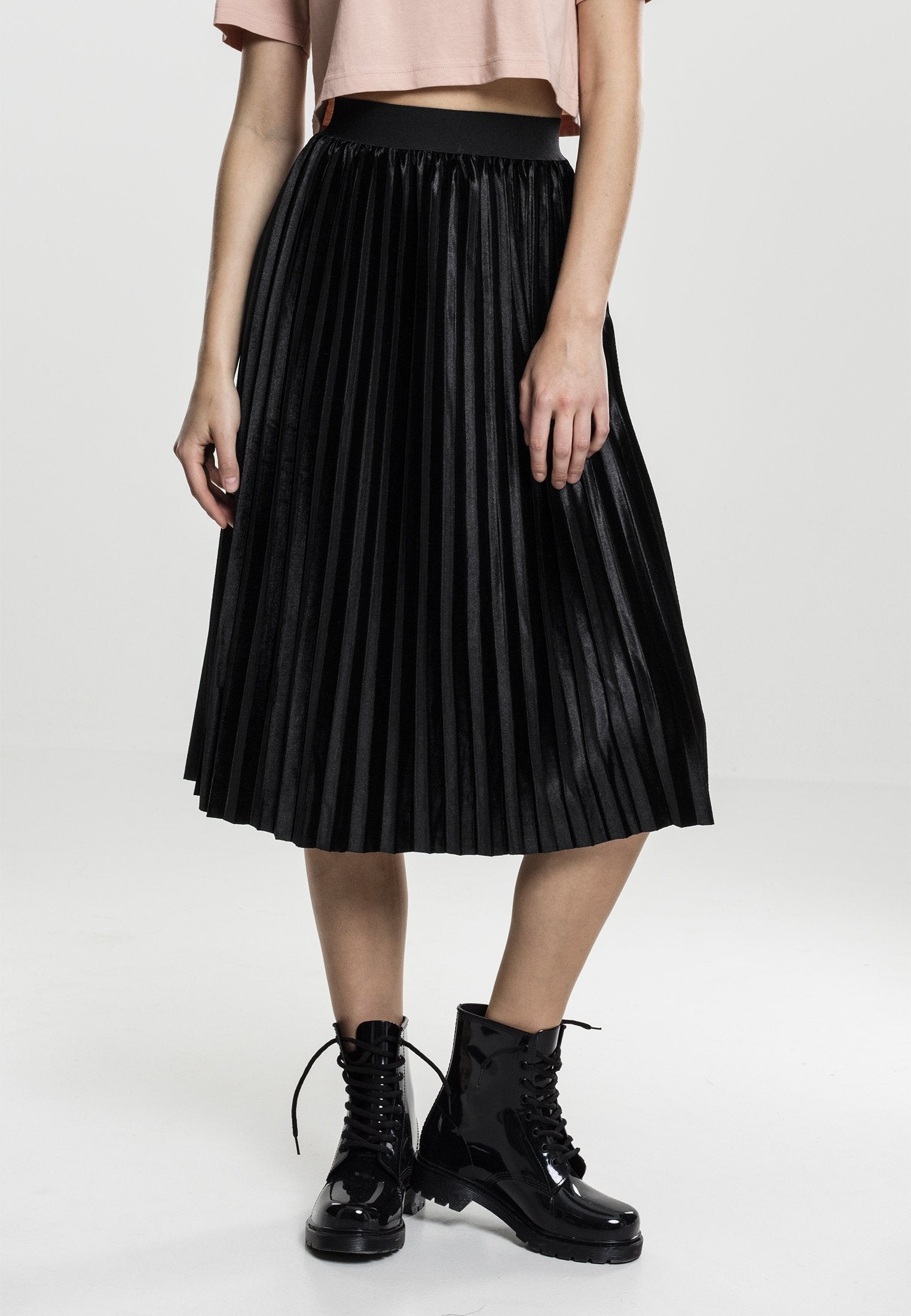 Urban Classics Ladies Velvet Plisse Skirt