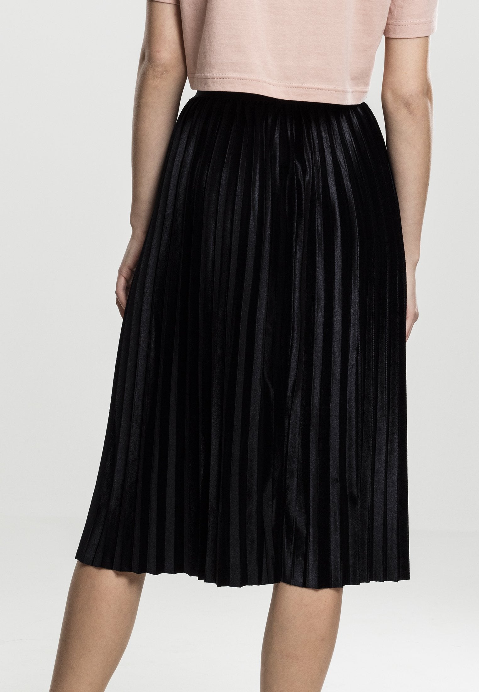 Urban Classics Ladies Velvet Plisse Skirt