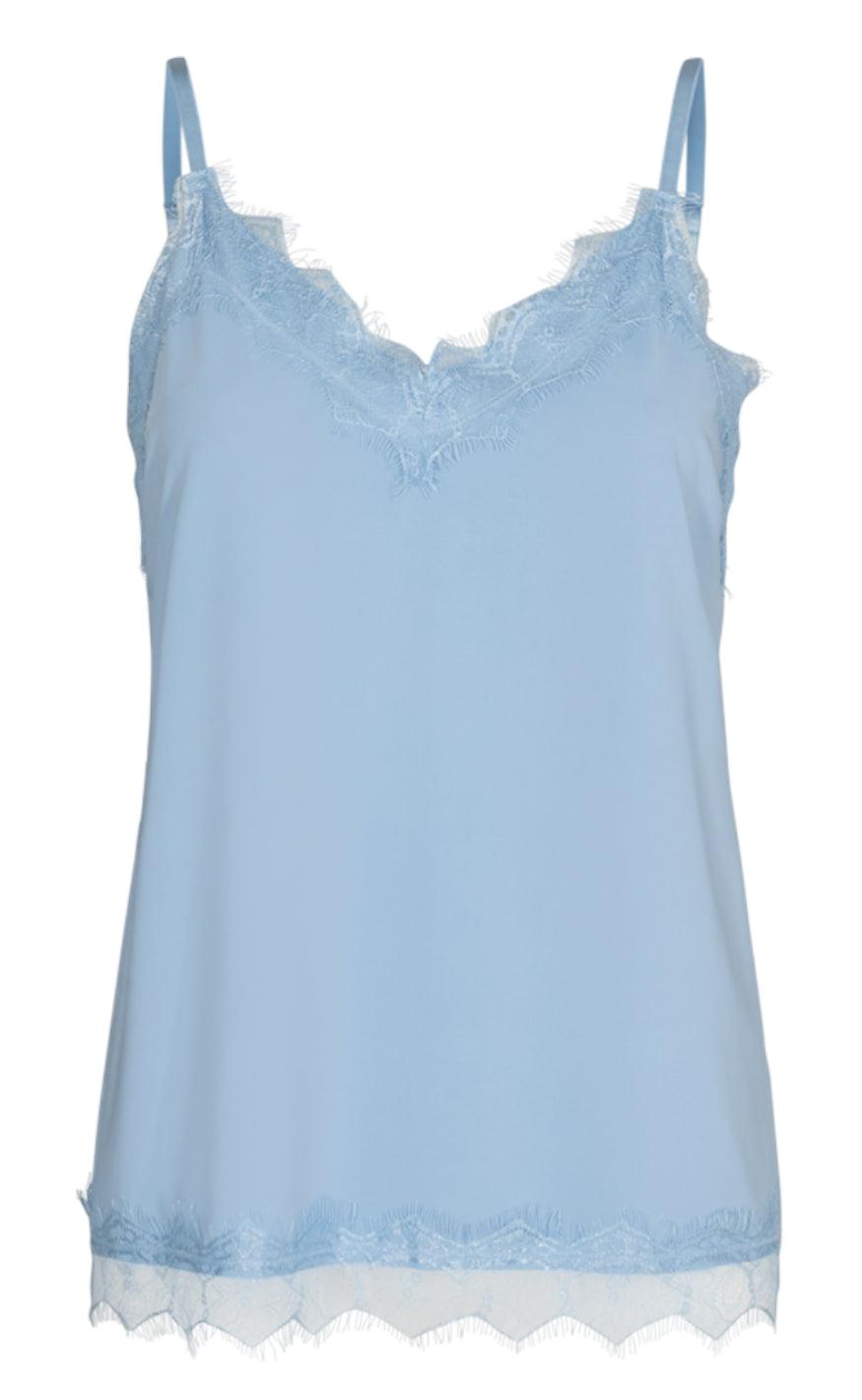 Freequent Top - Bicco - Chambray Blue