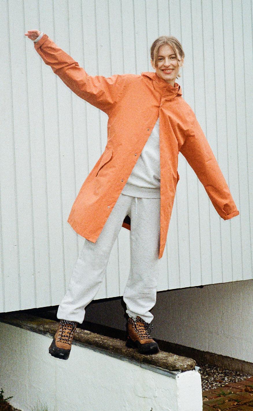 H2O Regnjakke - Rømø Long Unisex - Autumn Leaf